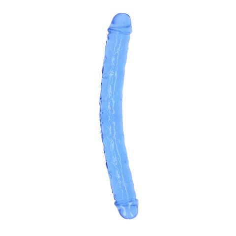 Realrock Crystal Clear Double Dong 13 inch Blue