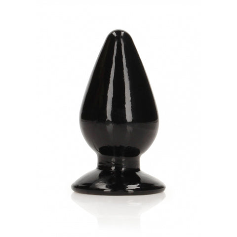 Realrock Crystal Clear Anal Plug 3.5 inch Black