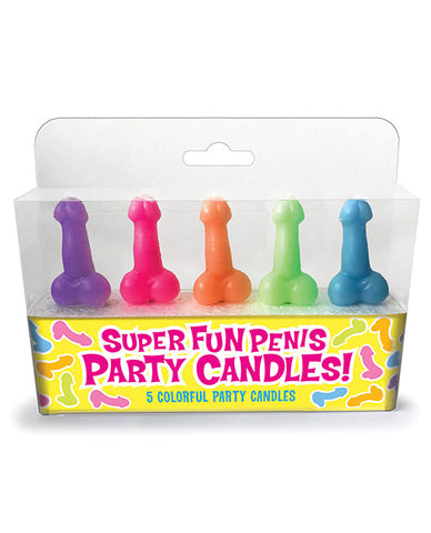 Super Fun Party Candles - Set Of 5