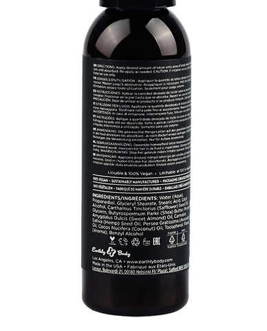 Earthly Body Hemp Seed By Night Edible Lotion - 2 Oz Strawberry
