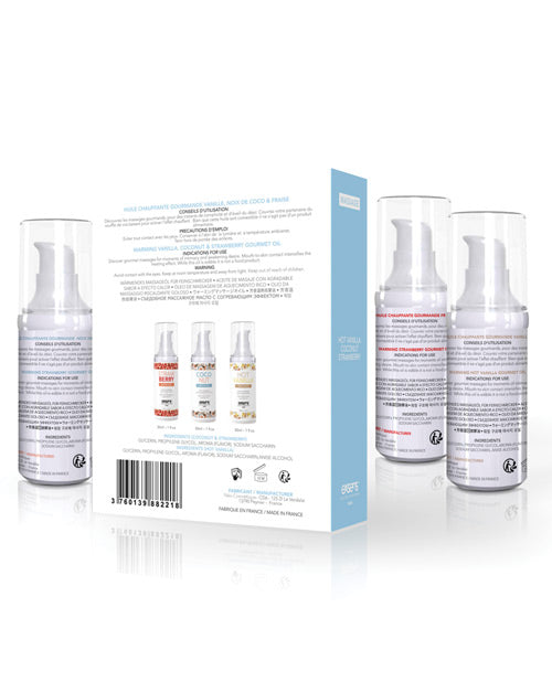 Exsens Of Paris Let's Travel Massage Oil Set