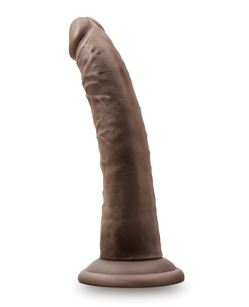 Blush Dr. Skin Glide 7.5 Inch Self Lubricating Dildo - Chocolate