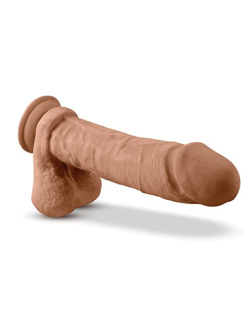 Blush Dr. Skin Silicone Dr. Julian 9 Inch Dildo W-balls - Mocha