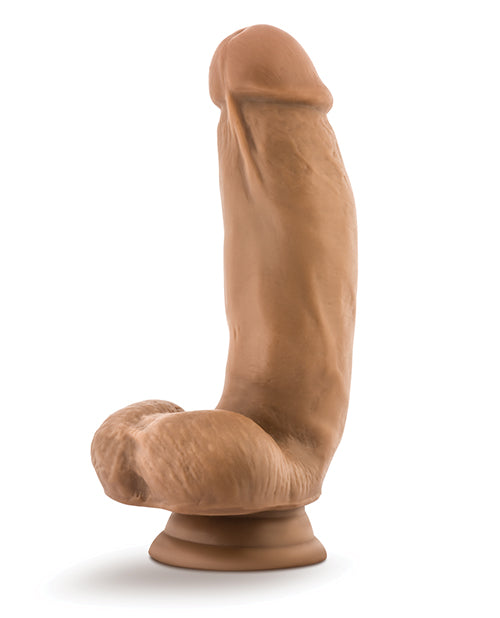 Blush Dr. Skin Silicone Dr. Samuel 7 Inch Dildo W-balls - Mocha
