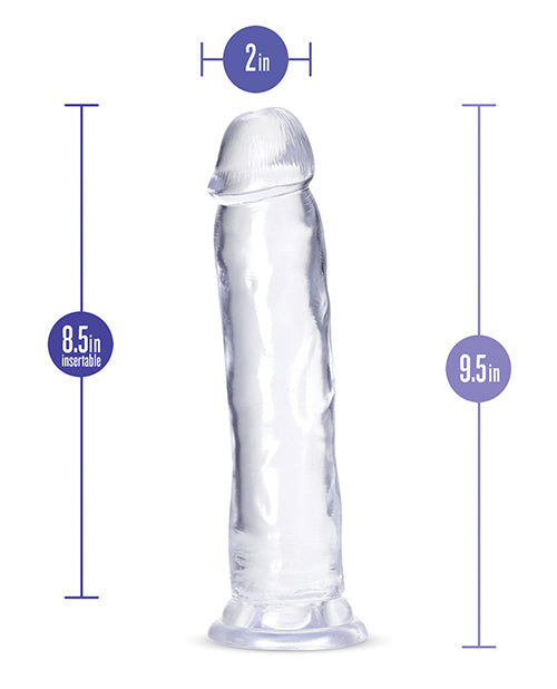 Blush B Yours Plus 9.5 Inch Thrill N Drill - Clear