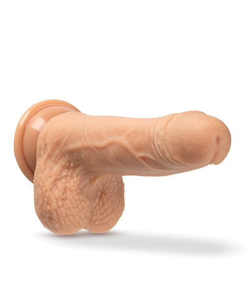 Blush Dr. Skin Silicone Dr. Grey 7 Inch Thrusting Dildo - Vanilla