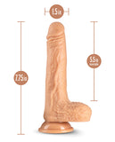 Blush Dr. Skin Silicone Dr. Grey 7 Inch Thrusting Dildo - Vanilla