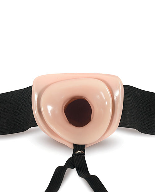 Blush Dr. Skin 7 Inch Hollow Strap On - Vanilla