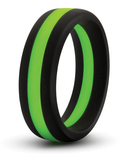 Blush Performance Silicone Go Pro Cock Ring - Black-green