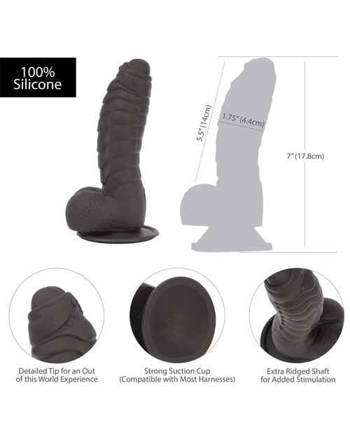 Addiction Ben 7 Inch Dildo - Black