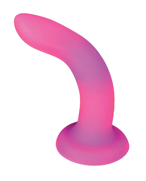 Addiction 8 Inch Rave Glow In The Dark Dong - Pink-purple