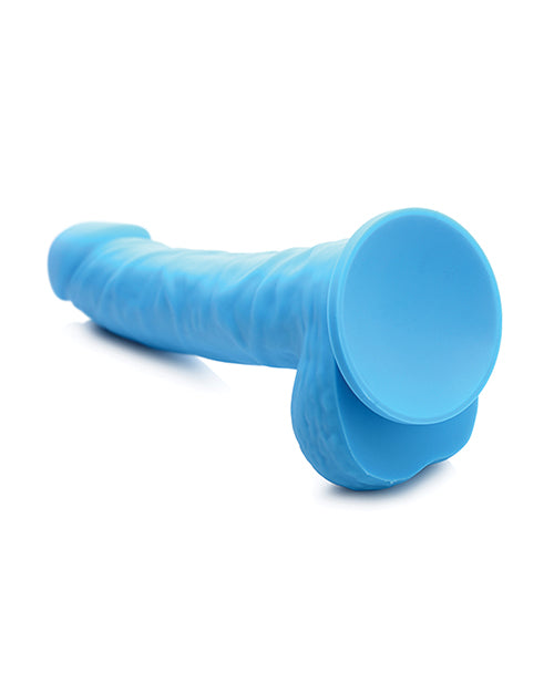Curve Novelties Lollicock 7 Inch Silicone Dildo W-balls - Berry
