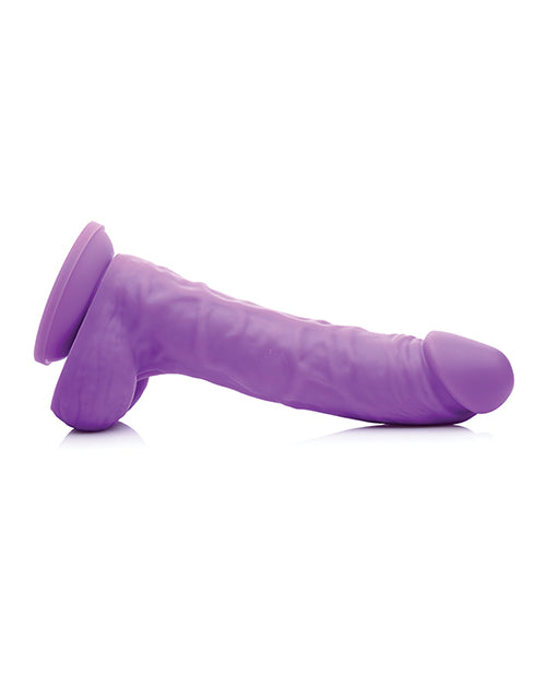 Curve Novelties Lollicock 7 Inch Silicone Dildo W-balls - Grape
