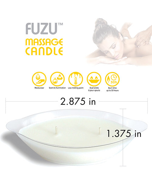 Fuzu Massage Candle - 4 Oz Fiji Dates & Lemon Peel