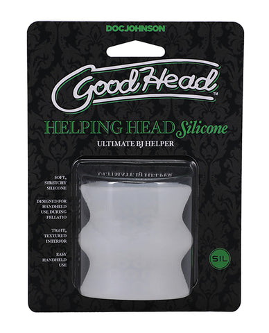 Goodhead Helping Head Silicone Stroker - Frost