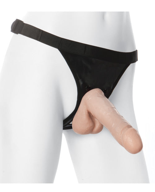 Ultra Harness 2 Set 2 W-7 Inch Realistic Dong & Powder - Flesh