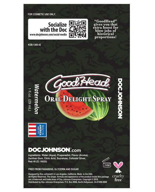Goodhead Oral Delight Spray - Watermelon