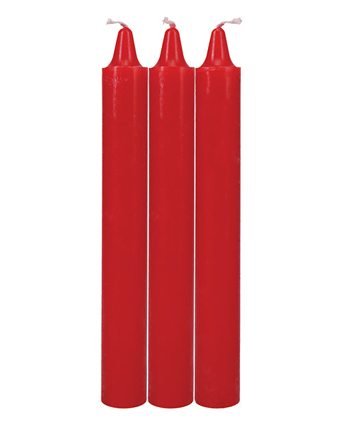 Japanese Drip Candles - Pack Of 3 Red