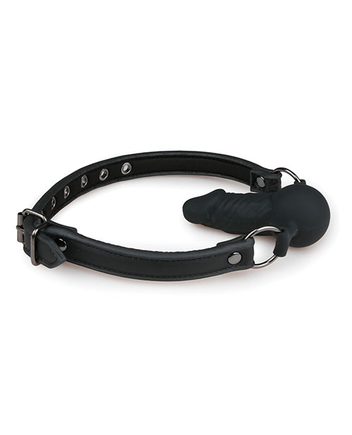 Easy Toys Ball Gag W-silicone Dong - Black