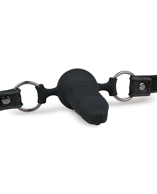 Easy Toys Ball Gag W-silicone Dong - Black