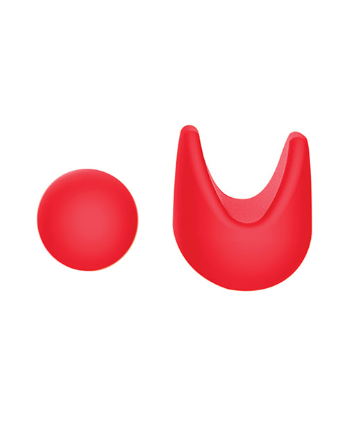 Luv Inc. Orgasm Pen W/three Attachments - Red