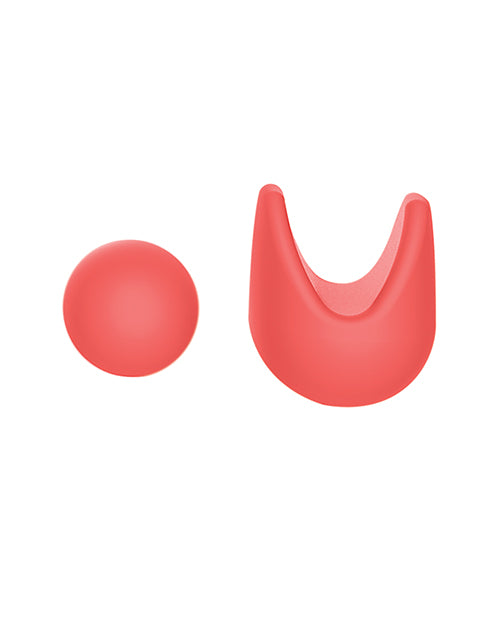 Luv Inc. Orgasm Pen W/three Attachments - Coral