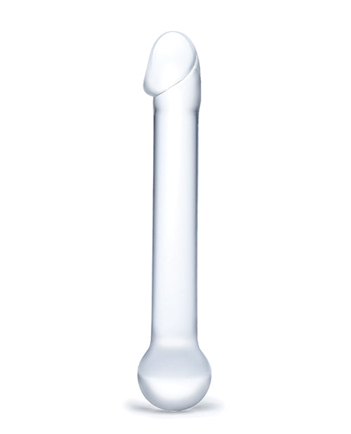 Glas 7 Inch Realistic Head Glass Dildo - Clear