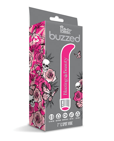 Buzzed 7 Inch G-spot Vibe - Blazing Beauty Pink