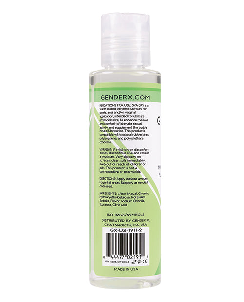 Gender X Flavored Lube - 4 Oz Spa Day