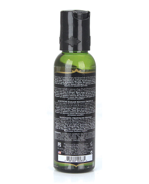 Kama Sutra Naturals Massage Oil - 2 Oz Tropical Mango
