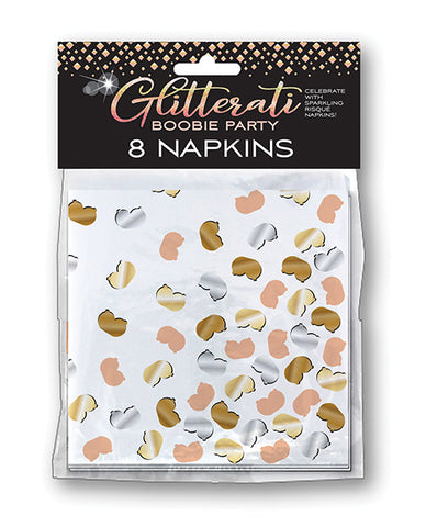 Glitterati Boobie Party Napkins - Pack Of 8