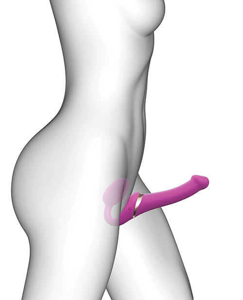 Strap On Me Multi Orgasm Bendable Strapless Strap On Extra Large - Fuchsia