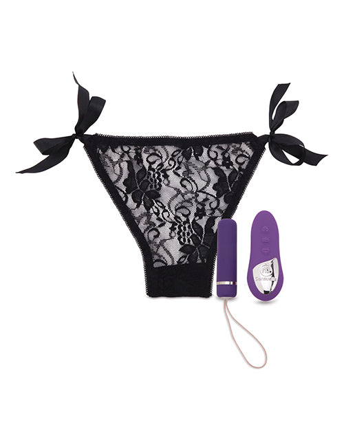 Nu Sensuelle Pleasure Panty Bullet W-remote Control 15 Function - Purple