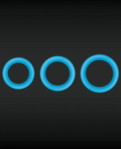 Firefly Halo Medium Cockring - Blue