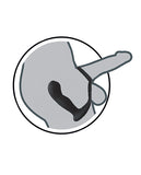 Butts Up Prostate Massager W-scrotum & Cockring - Black