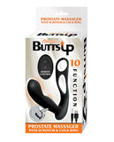Butts Up Prostate Massager W-scrotum & Cockring - Black