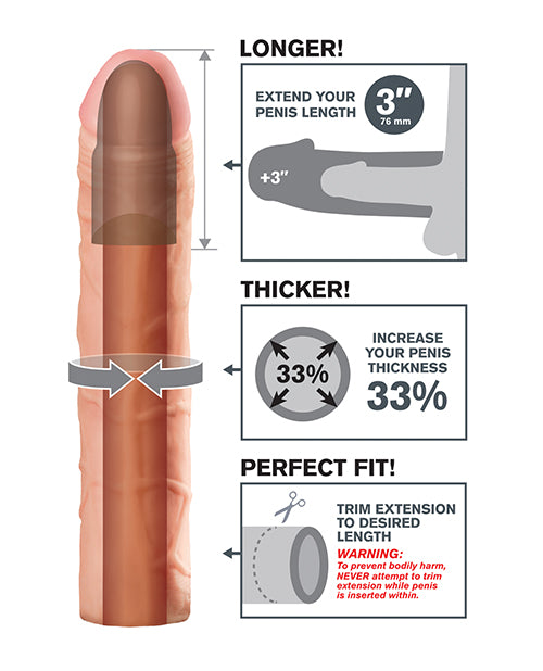 Fantasy X-tensions Perfect 3 Inch Extension - Flesh