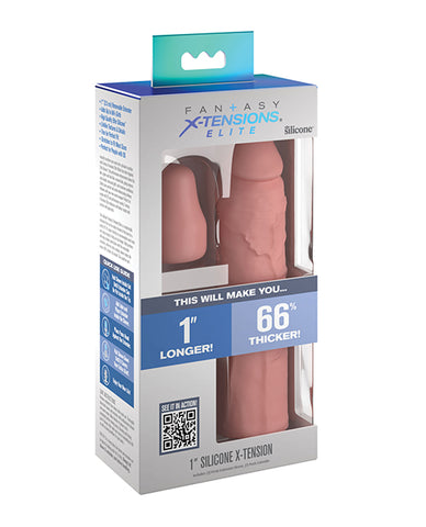 Fantasy X-tensions Elite 7 Inch Sleeve W-1 Inch Plug - Light