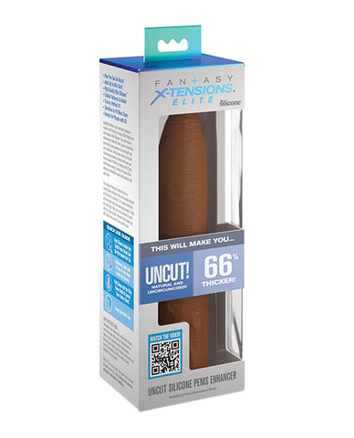 Fantasy X-tensions Elite Uncut 7 Inch Extension Sleeve - Tan