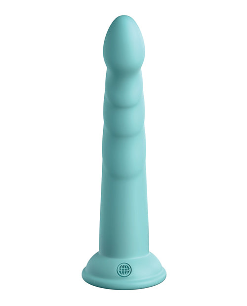Dillio Platinum 7 Inch Slim Seven Silicone Dildo - Teal
