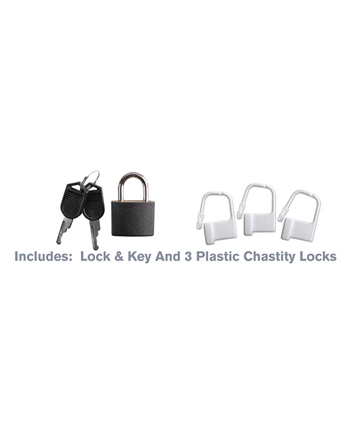Fantasy C-ringz Hardcore Silicone Cock Blocker - Black