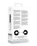 Shots Ouch Black & White Velcro Hand-ankle Cuffs - Black