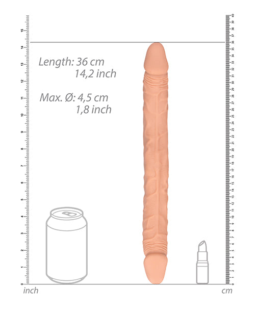 Shots Realrock 14 Inch Double Dong - Flesh