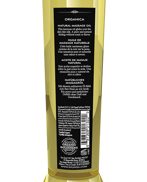 Shunga Organica Kissable Massage Oil - 8 Oz Natural