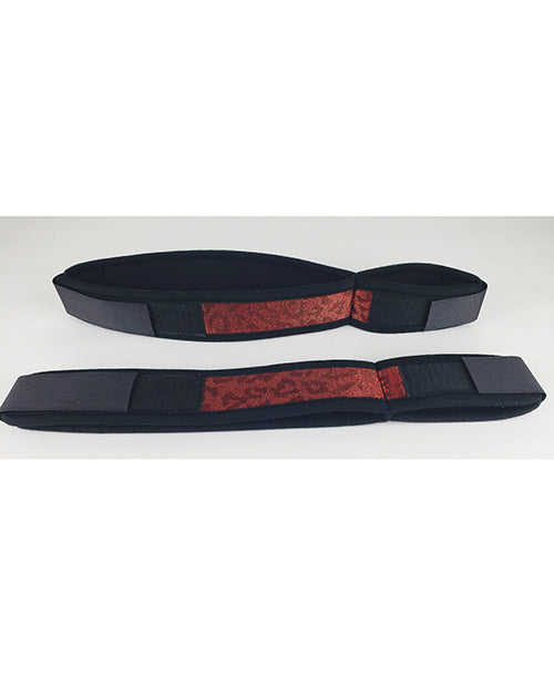 Spartacus Wrist To Thigh Cuffs - Neoprene Red