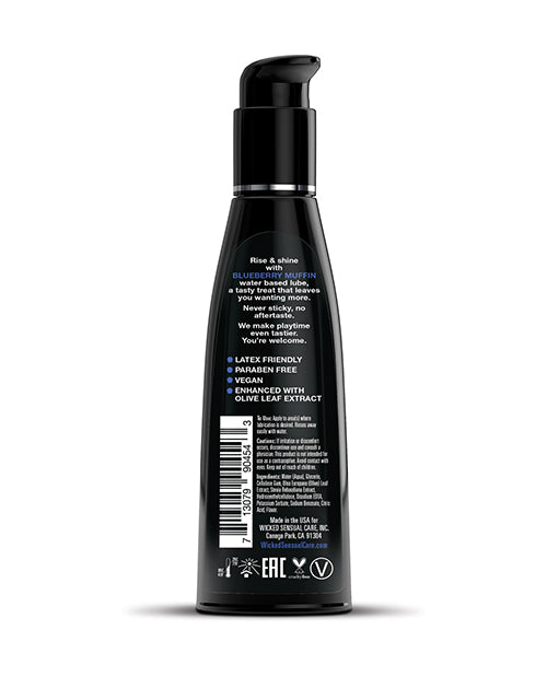 Wicked Sensual Care Water Based Lubricant - 4 Oz Blueberry Muffin
