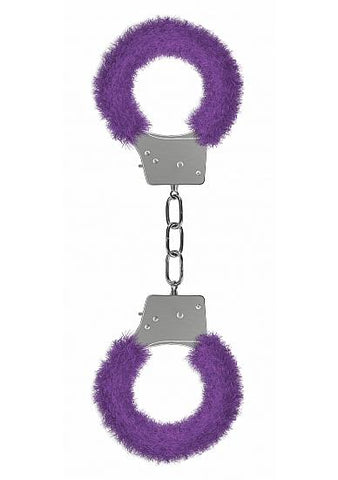 Ouch Beginners Handcuffs Furry Purple