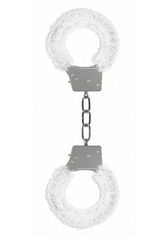 Ouch Beginners Handcuffs Furry White