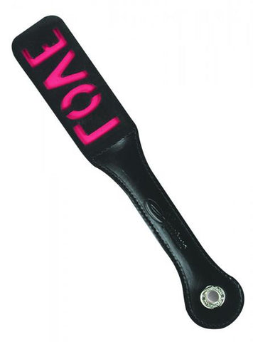 12 Inch Leather Love Impression Paddle