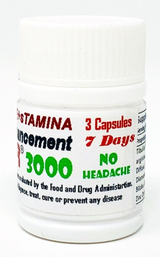 Booster 3000 Male Enhancement 3 Pill Bottle